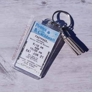 Pirates of the Caribbean FastPass Keychain