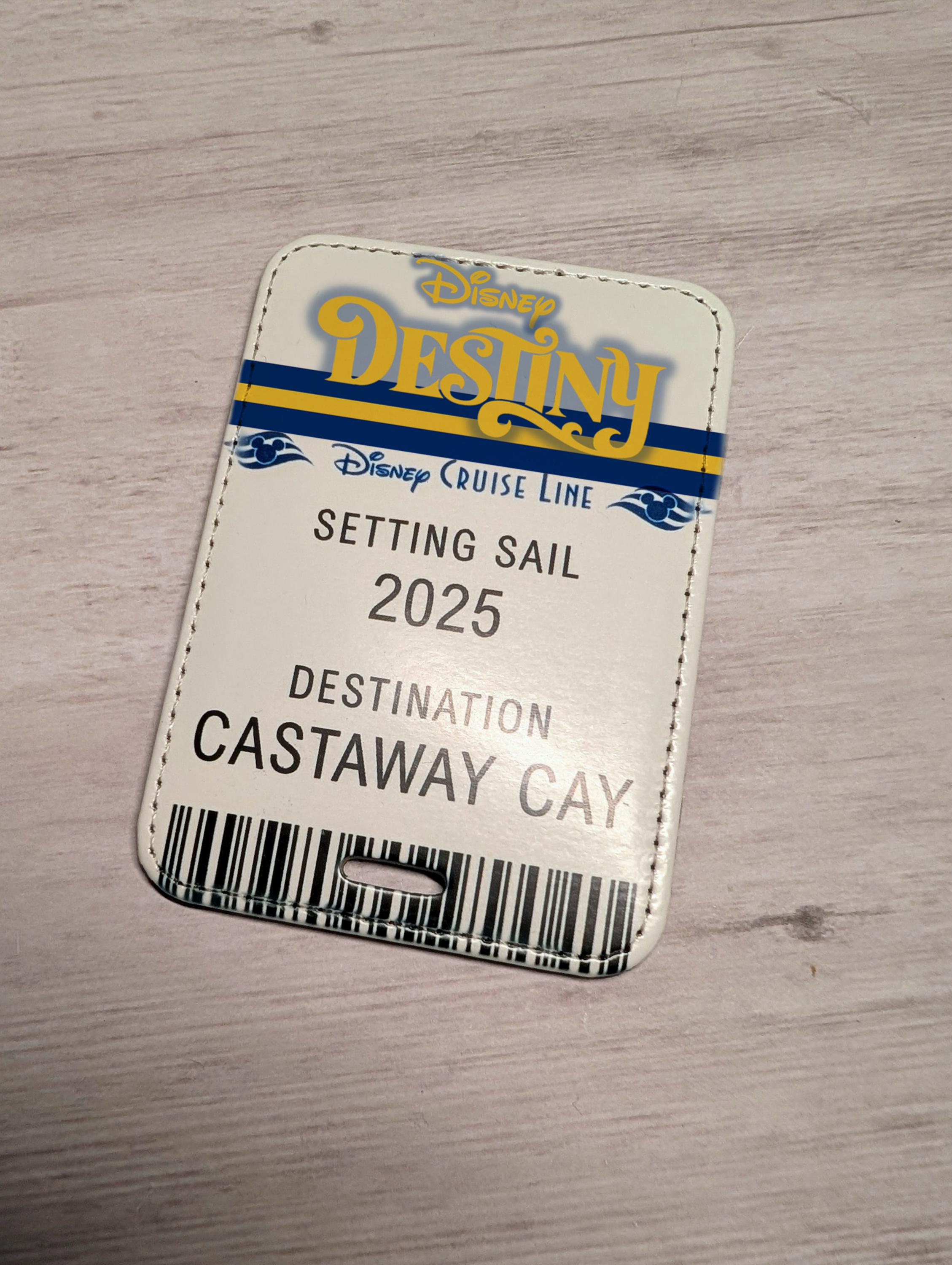 Disney Cruise Destiny Trip Announcement Ticket Luggage Tag - Etsy