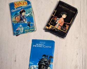 Custom Studio Ghibli Favorite Movie VHS or DVD Card Holder RFID Blocking Wallet