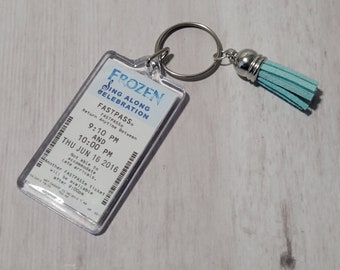 Frozen Sing Along Celebration Fastpass Keychain