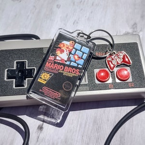 Super Mario Brothers NES Cartridge Keychain