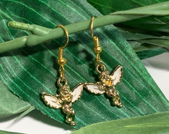 Girls Angel Dangle Earrings, Angel Earrings, Fashion Earrings, Novelty Earrings, Dangle Earrings