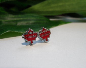 Maple Leaf stud earrings. girl earrings, girls birthday gifts, stud earrings, leaf earrings, novelty earrings, Canada Day