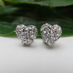 Boucles d&#39;oreilles clip coeur pour fille, boucles d&#39;oreilles bling, boucles d&#39;oreilles coeur, boucles d&#39;oreilles clip, boucles d&#39;oreilles clip fille, boucles d&#39;oreilles clip