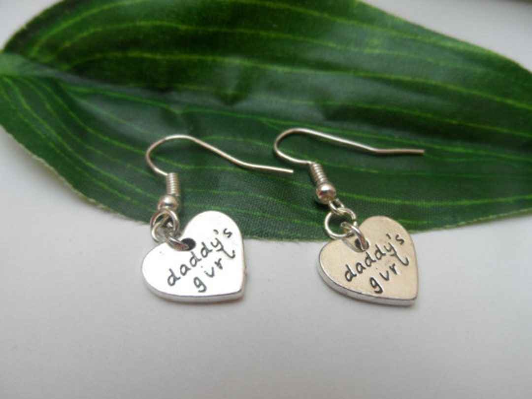 Daddy's Girl Dangle Earrings Novelty Earrings Dangle Etsy