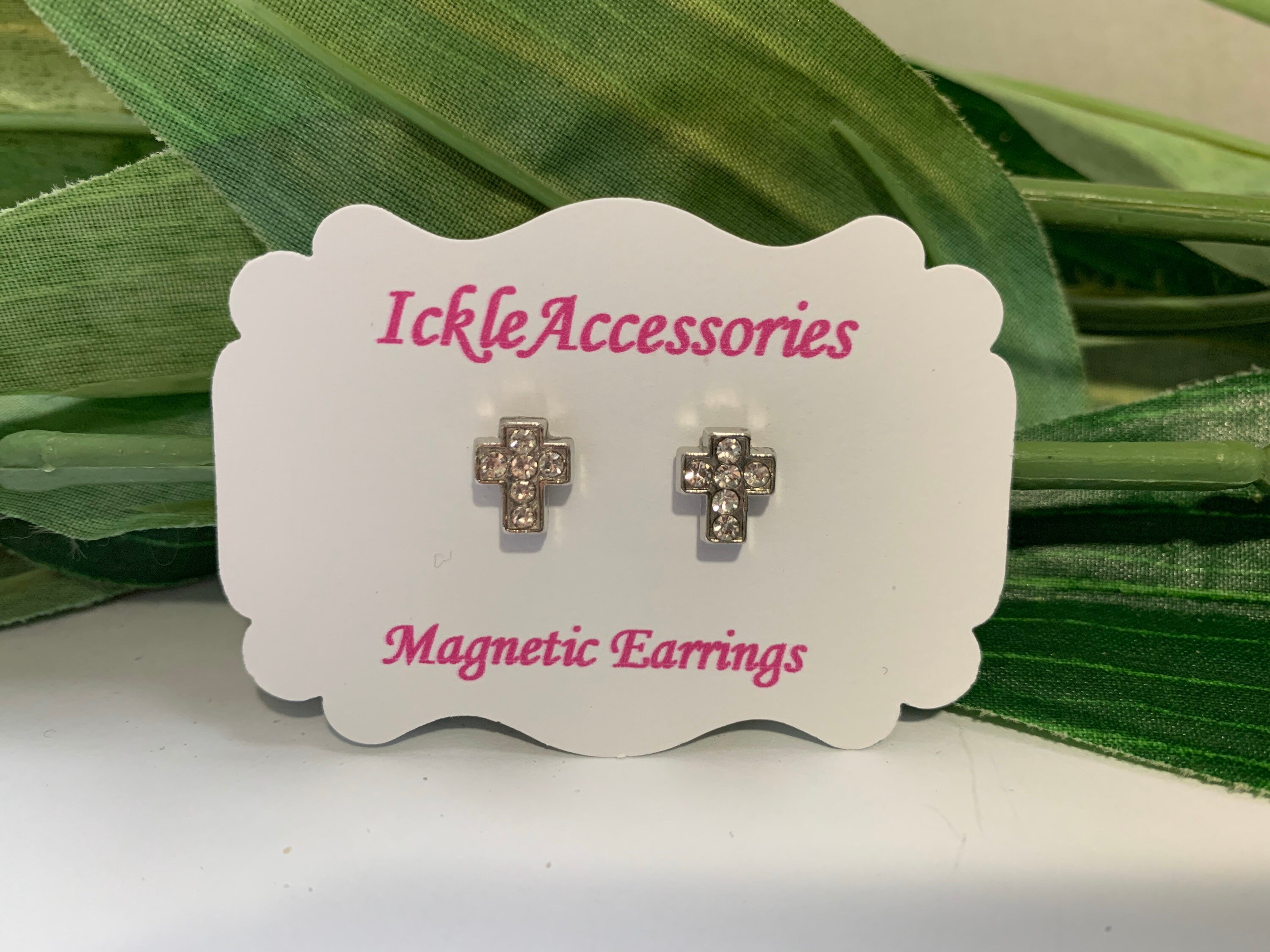 Rhinestone Cross Earrings Cross Earrings cross Etsy