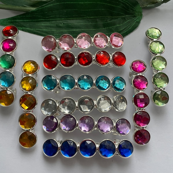 Rhinestone Barrette, wedding barrette, girls rhinestone hairclip, barrettes hair clips