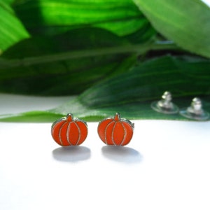 Halloween Cat & Pumpkin Stud Earrings – Cute Holiday Jewelry For Women, Costume Party Accessories