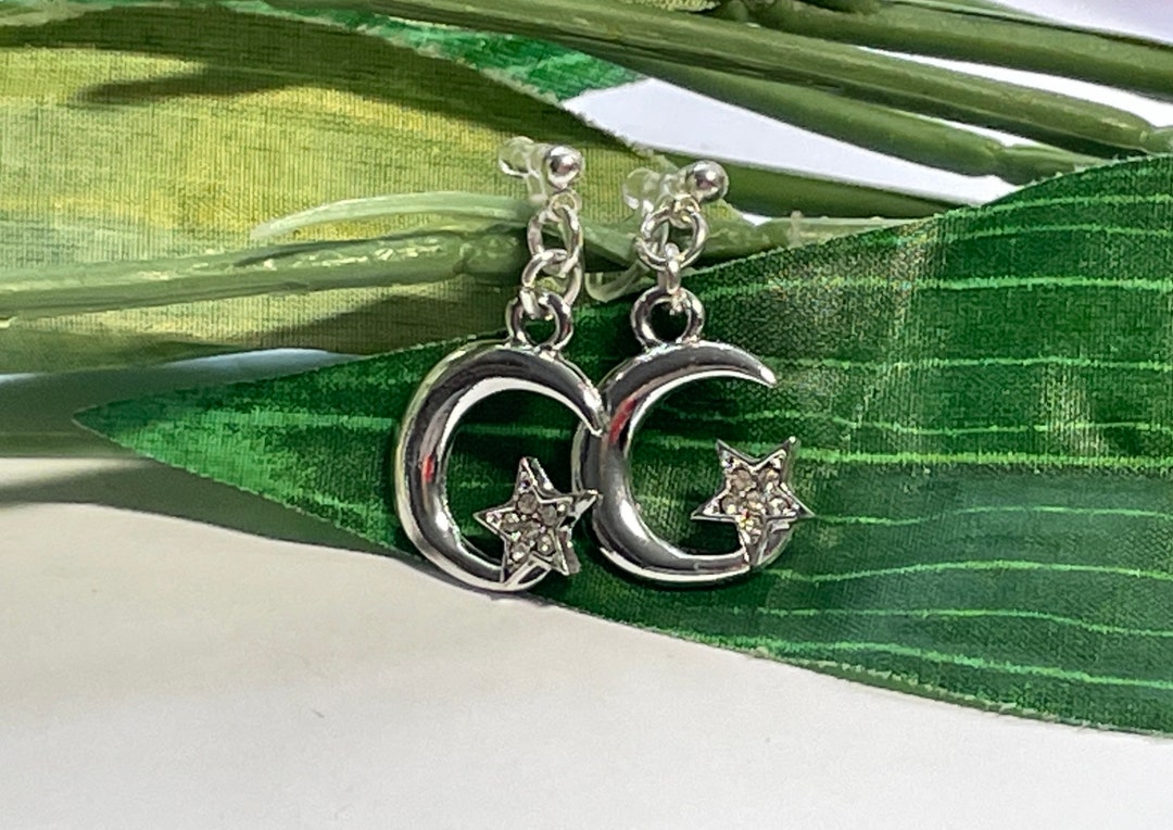 Clip on moon earrings Clearance