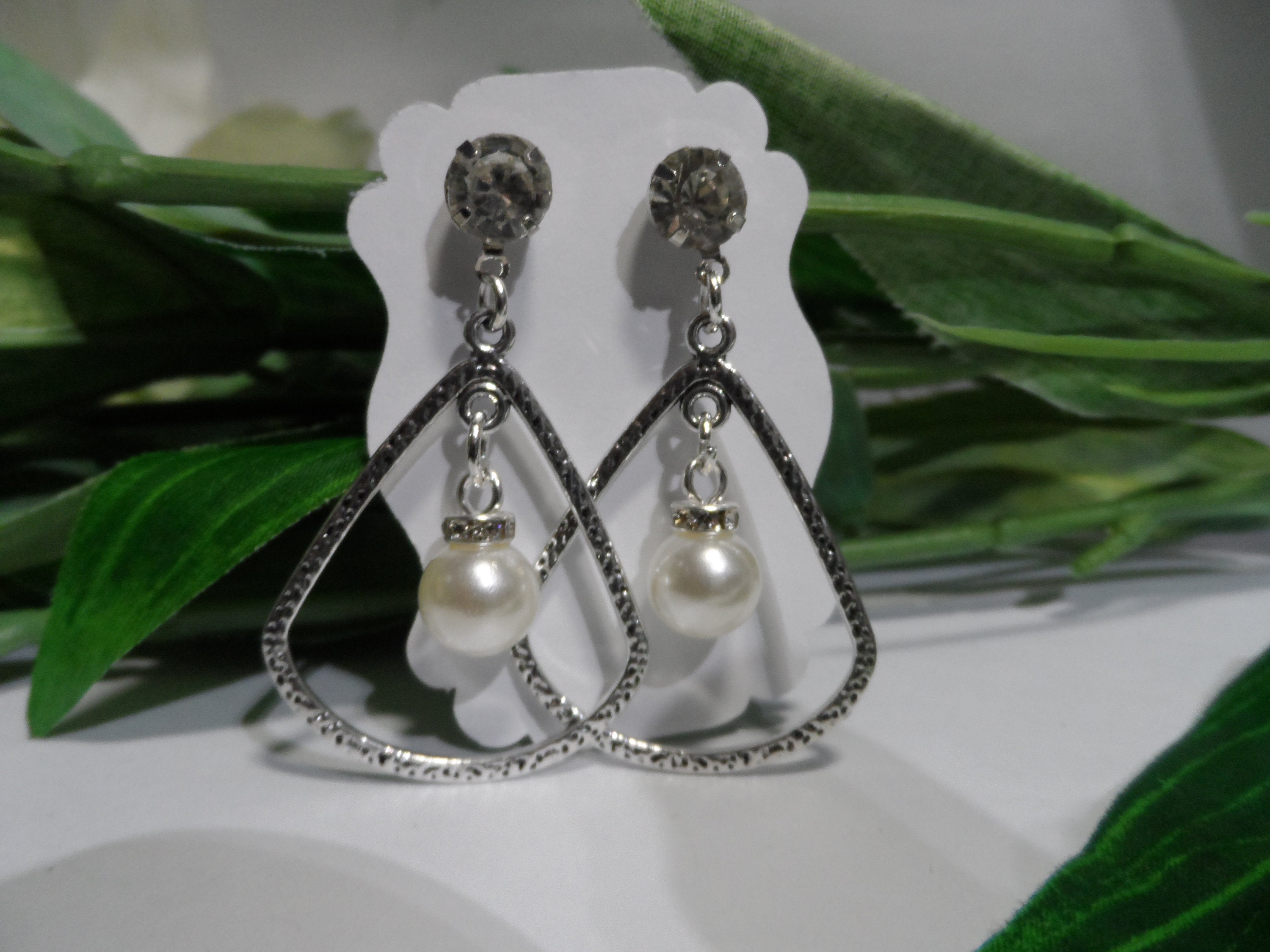 Pearl Dangle Earrings Dangle Earrings dangle Etsy