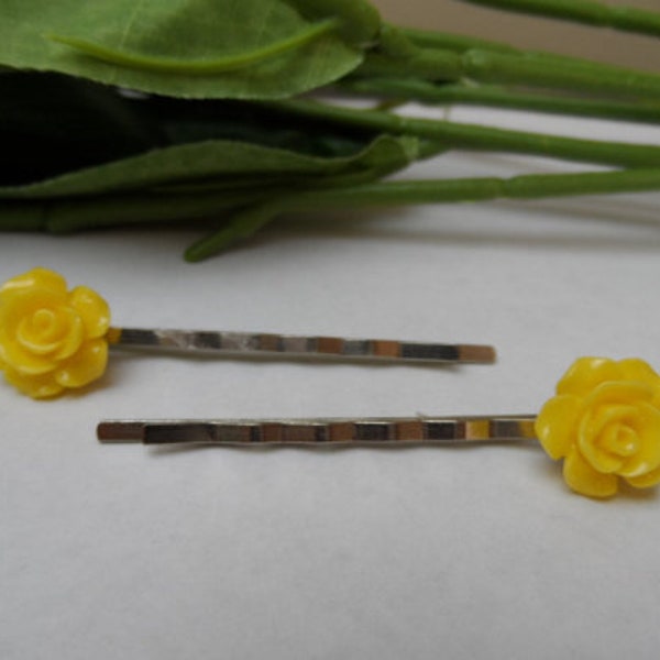 Yellow Bobby Pins Etsy