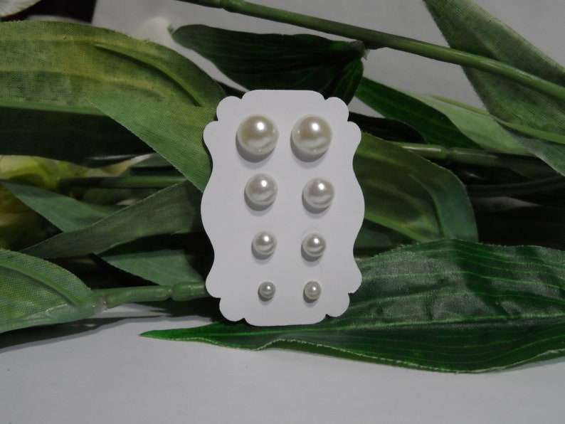 Pearl Earrings Set Pearl earrings girls birthday Etsy