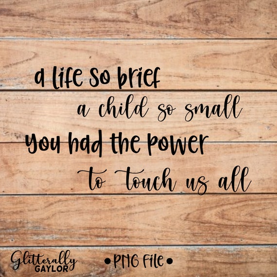 Infant Loss Quotes // Infant Loss Awareness // Infant Loss PNG Etsy