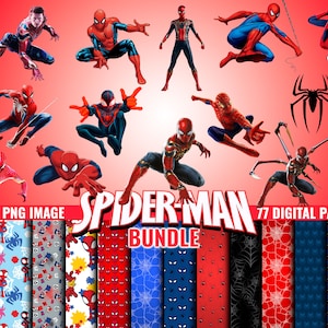 Pacote Masculino Araña | Imagens para imprimir formato png