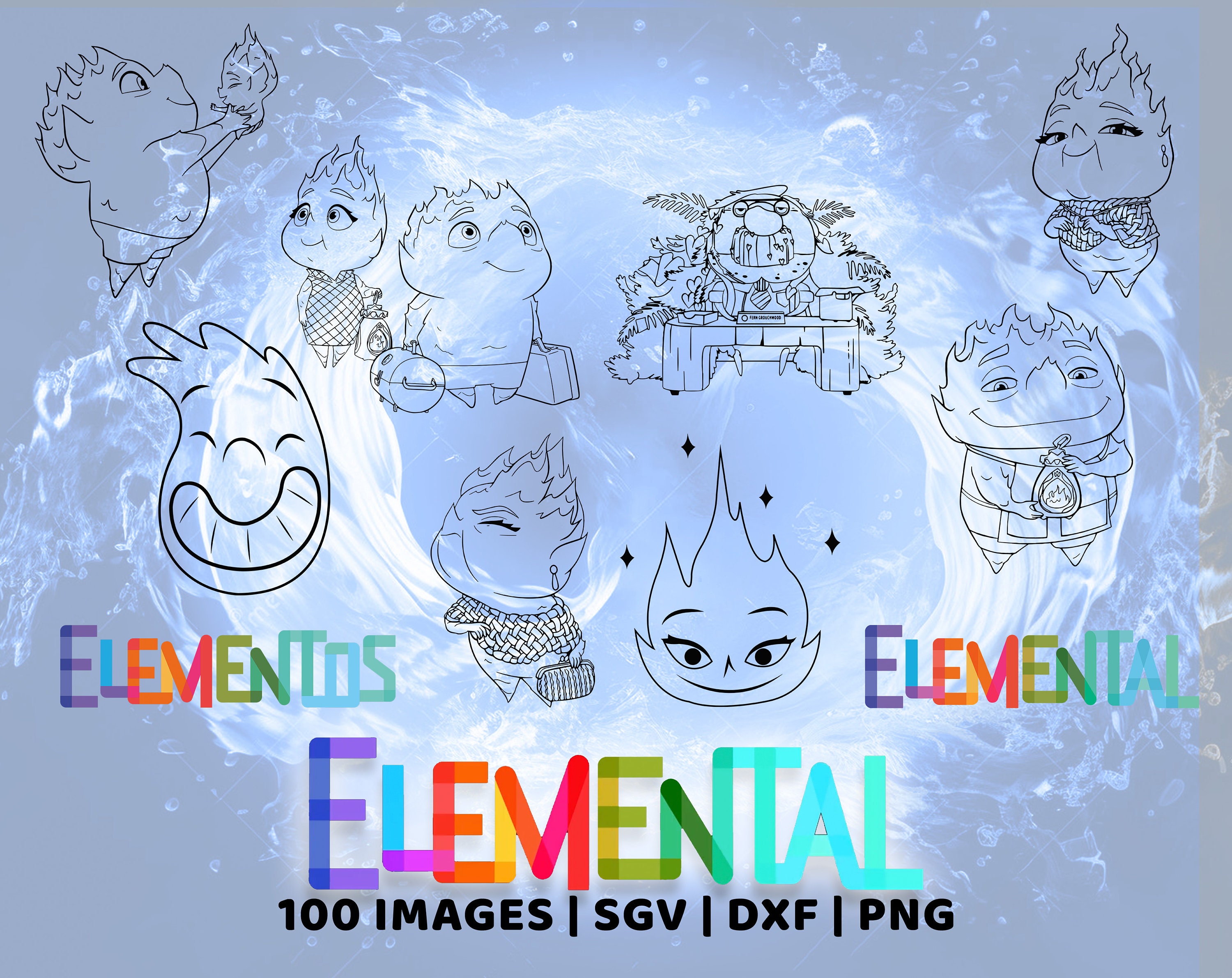 Digital Elements Kit | 100 Images | SVG, DXF and PNG - Etsy