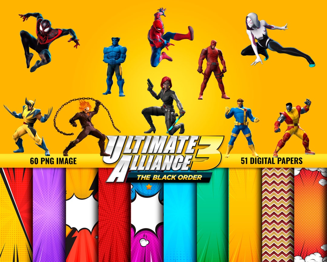 Marvel, Ultimate Alliance 3 Digital Kit for Printing - Etsy