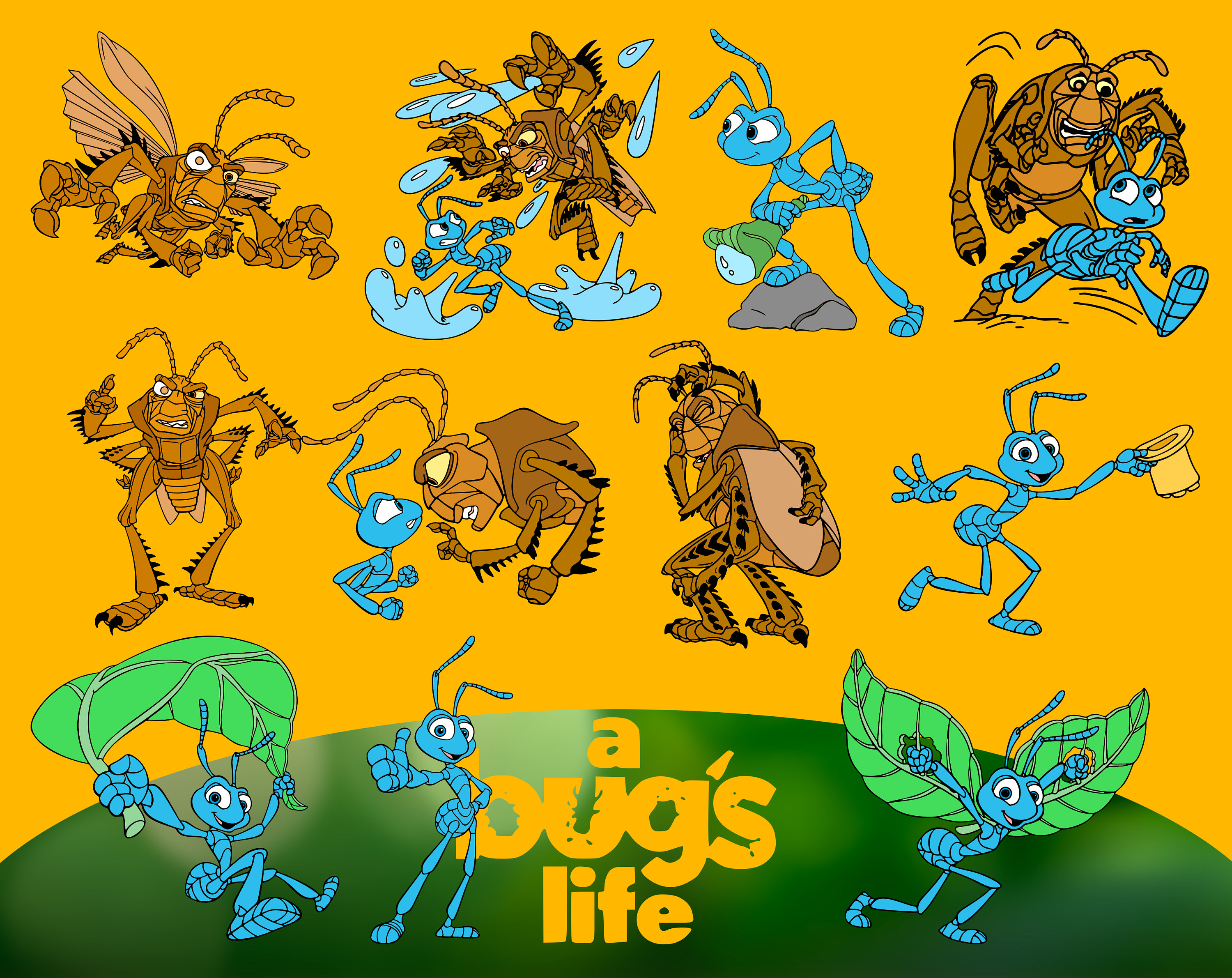 Digital Kit Bugs Life | 51 SVG and PNG Format Files - Etsy