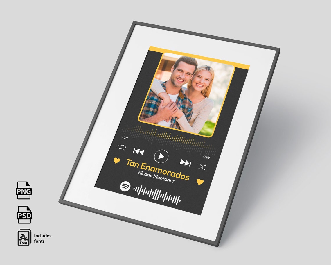 Spotify pictures Valentine's Day Valentines Day Gift | Etsy
