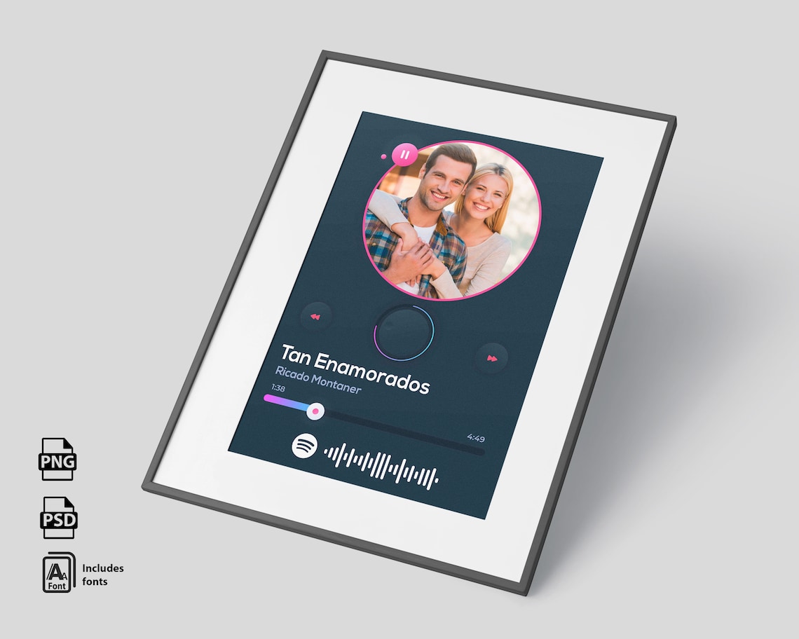 Spotify pictures Valentine's Day Valentines Day Gift | Etsy