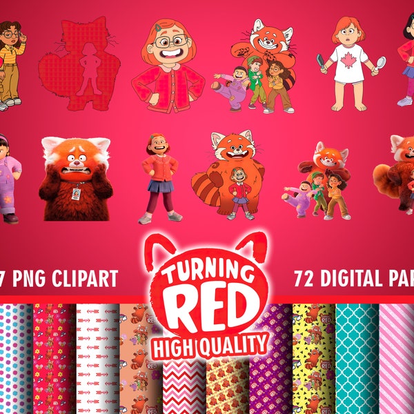 Kit Digital Turning Red | Cliparts