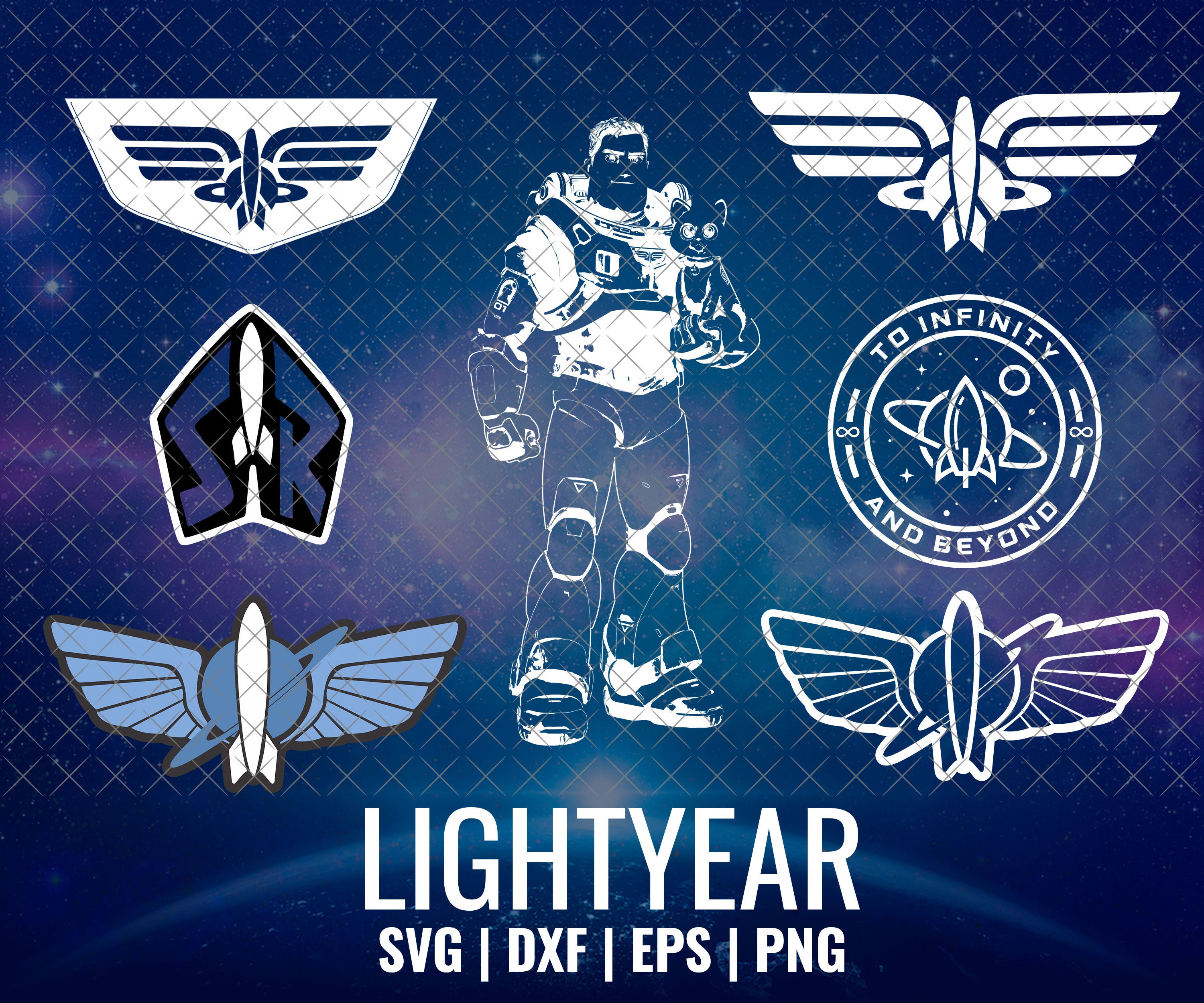 Lightyear Buzz Lightyear Sox Star Command Clipart PNG Etsy Australia