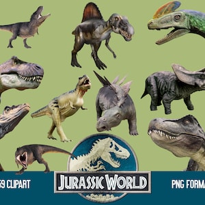 Jurassic World Clipart, | Jurassic Park| Digital Kit | Scrapbook