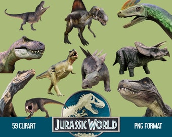 Jurassic World Clipart, | Jurassic Park| Digital Kit | Scrapbook