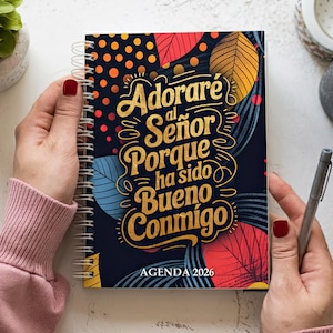 Agenda Cristiana 2026 para Imprimir | Planner Bíblico con Versículos, Devocionales, Oraciones y Seguimiento Espiritual | Uso comercial
