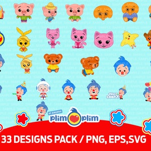 33 imagenes del payaso Plim Plim | EPS, SVG, PNG
