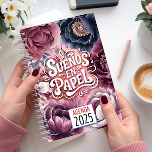 Agenda Sueños en Papel 2025 | imprimible en español | I)ncluye Portada |  Uso Comercial