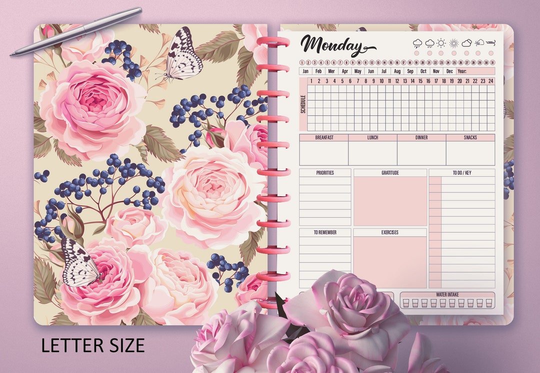 2024 Daily Planner | PDF Files Are Letter & A5 Size | English and ...