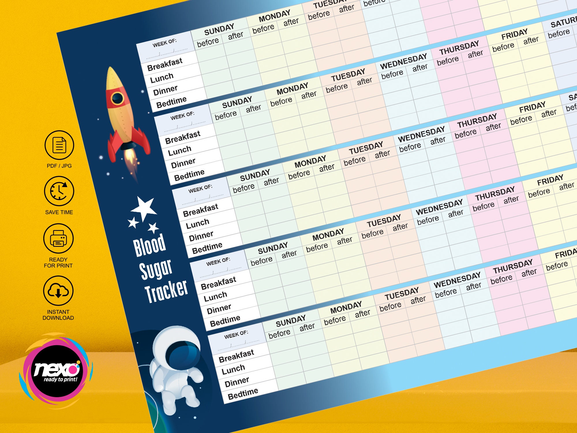 Weekly Diabetes Record Diabetic Tracker Planner for Kids Etsy Canada