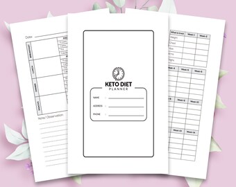 Keto Diet Planner | Letter size