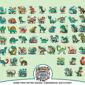 Dinosaur Clipart Pack | Clipart for Commercial Use | Nursery | Kids ...