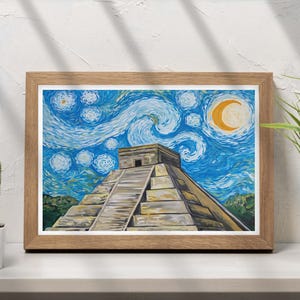 Starry Night in Chichen Itza | 12 x 18 art print | matte finish image 4