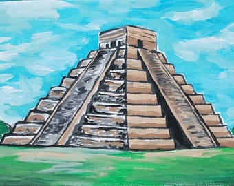 Chichen Itza Stairs Mexico Souvenir Fridge Magnet