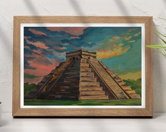 Chichen Itza | 12 x 18 Art Print | matte finish