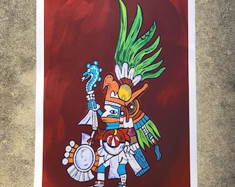 Huitzilopochtli | 12 x 18 art print | matte finish