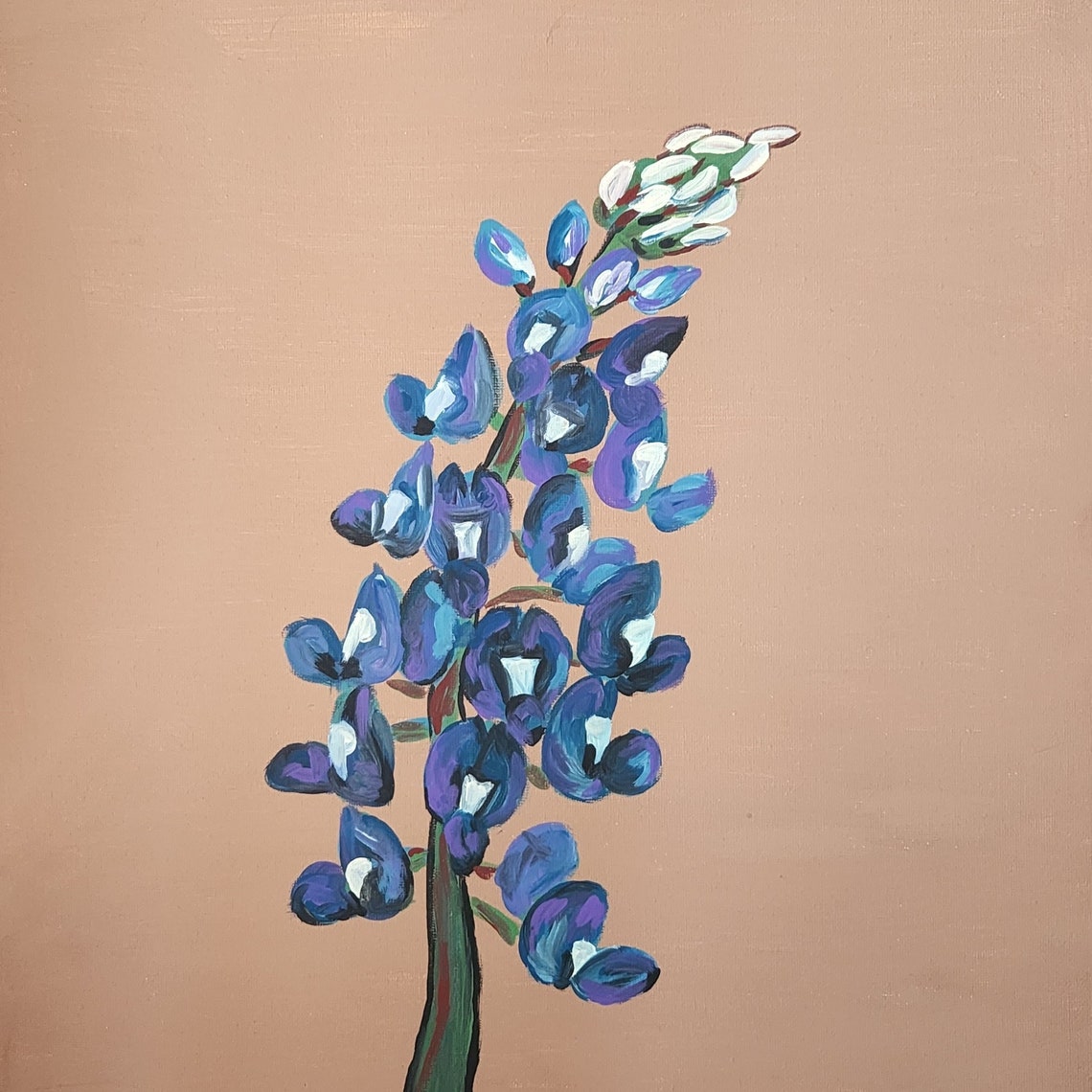 Painting Floral Art Decor Wall Art Texas Etsy