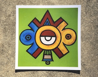 Aztec Ollin | art print (2 sizes) | matte finish