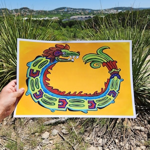 Quetzalcoatl Art Print | Available in Various Sizes