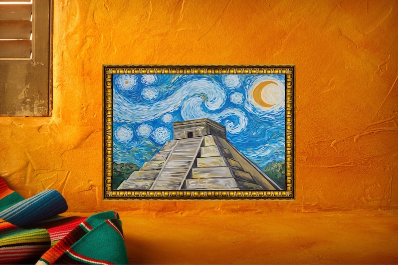 Starry Night in Chichen Itza | 12 x 18 art print | matte finish image 1