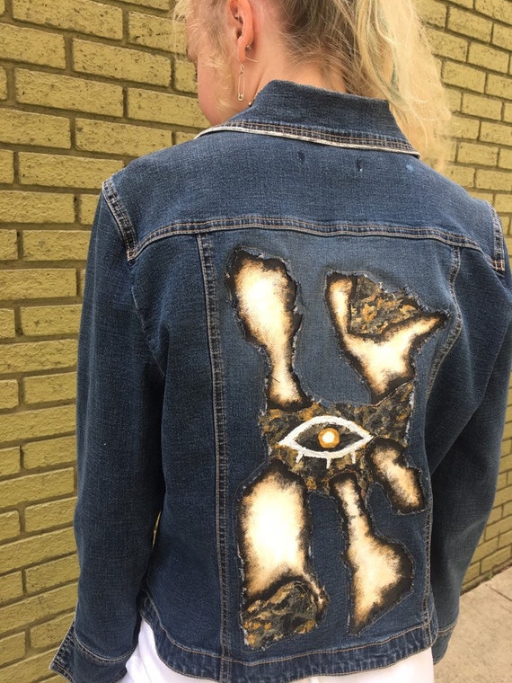 upcycled denim jacket