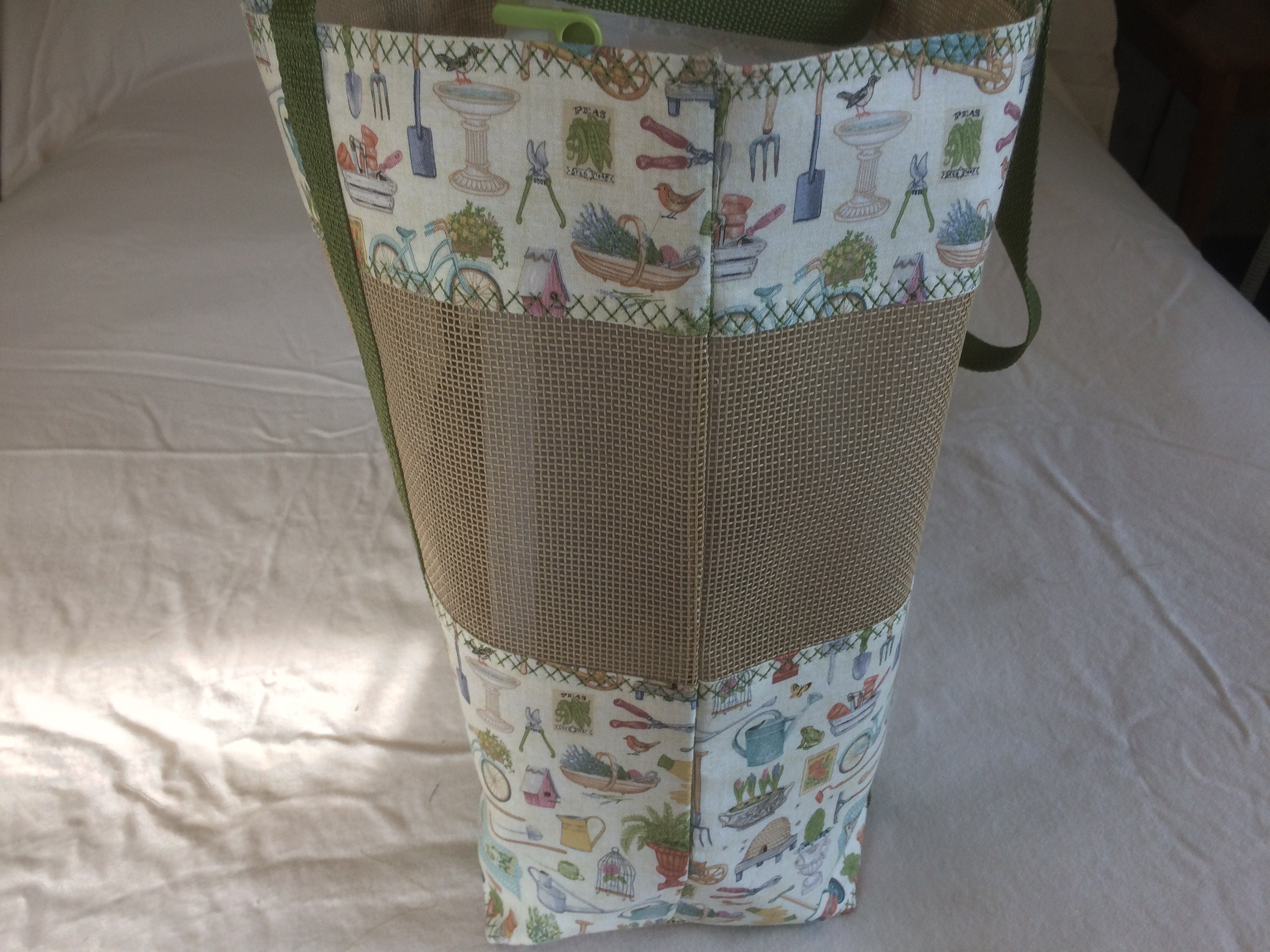 Unique vinyl mesh market bag perfect for a gardener Etsy