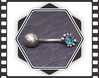 Belly Button Ring - 316L surgical steel belly barbell, navel ring short