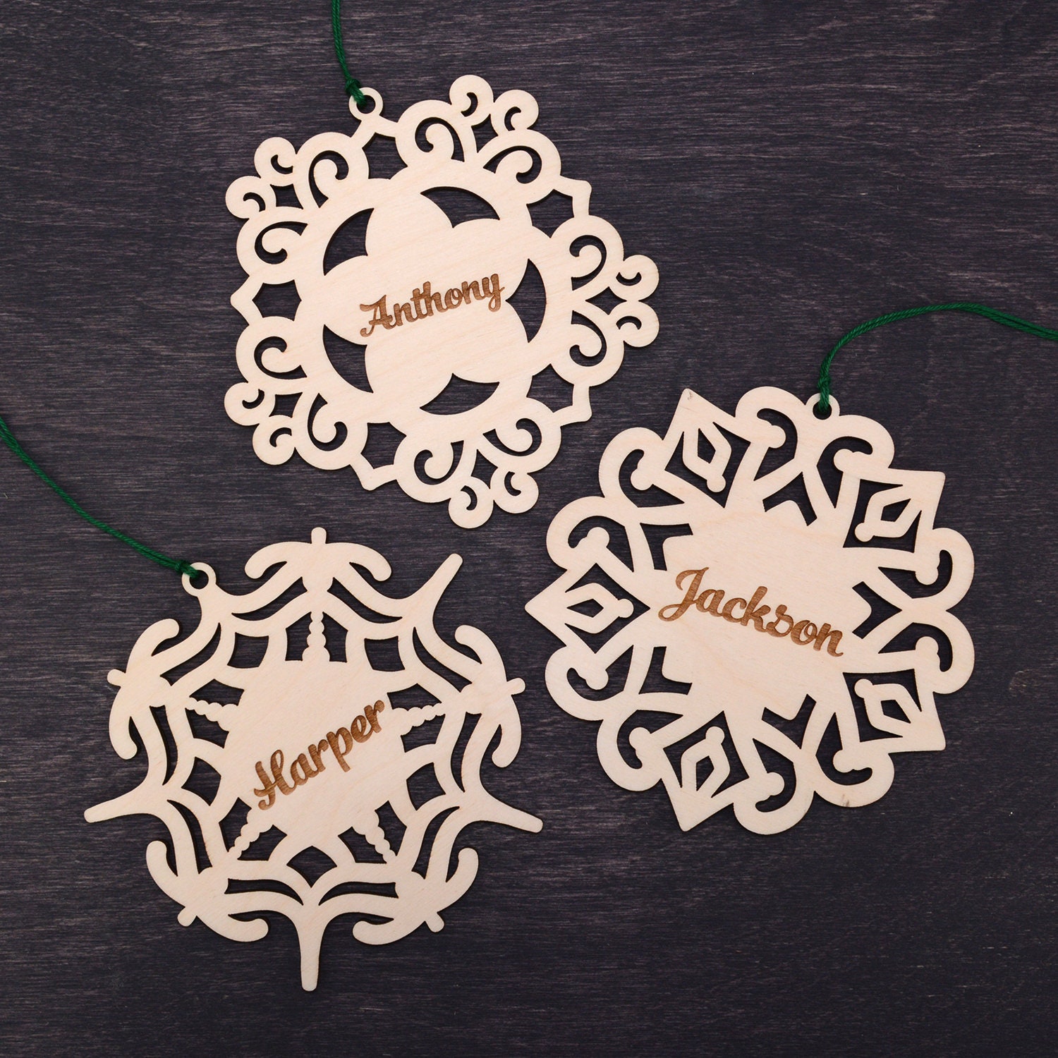 Set of Engraved Christmas Gifts Christmas Decorations  Etsy