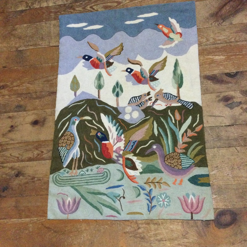 Crewel Tapestry - Etsy