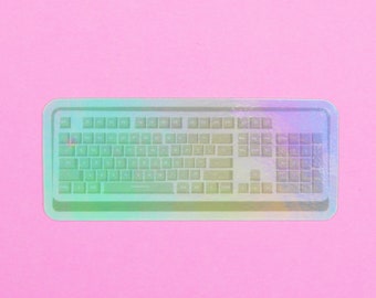 LED mechanical keyboard holographic sticker