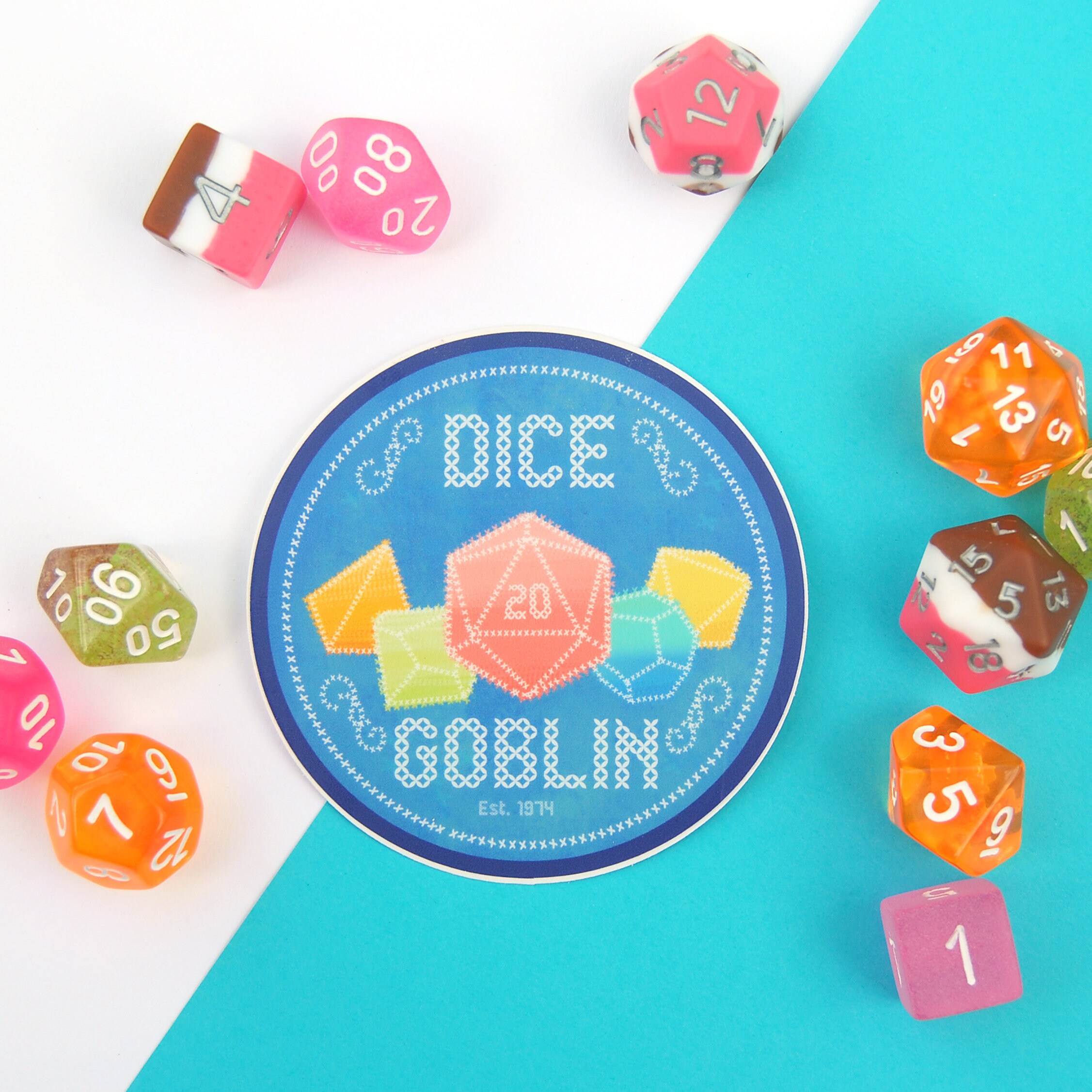 Dice Goblin Dnd Vinyl Sticker Etsy
