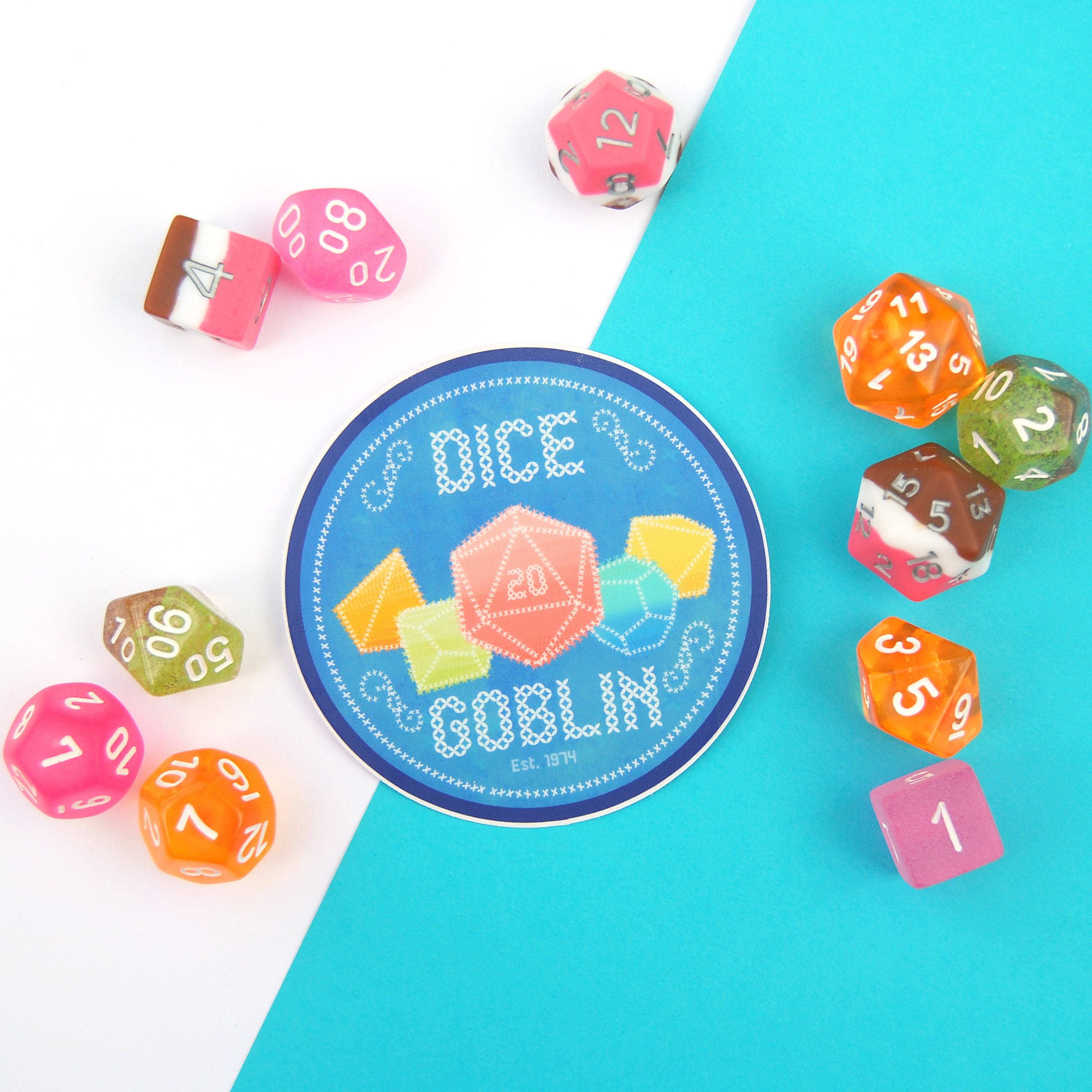 Dice Goblin Dnd Vinyl Sticker Etsy